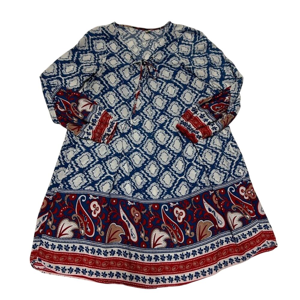 Amy Fashion Dress Women's Swimsuit Cover-Up Cotton Multicolor Size Medium